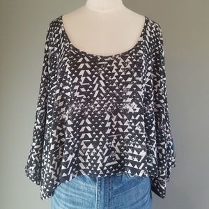 Material Girl Butterfly Sleeve Top